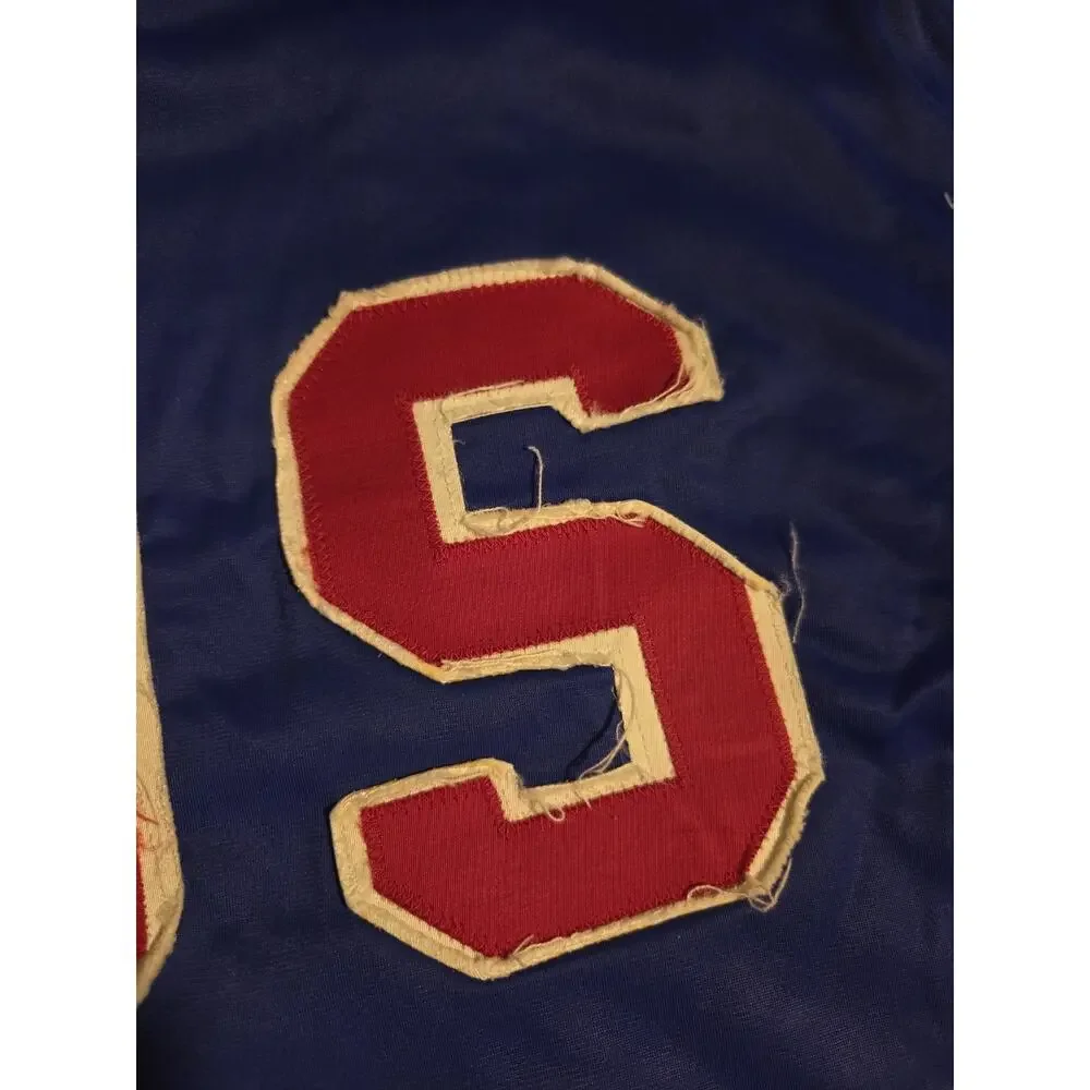 VTG 80s Adidas USA AAU ATP Ventex Keyrolan Trefoil Track Jacket Sewn Red Blue - Picture 11 of 12